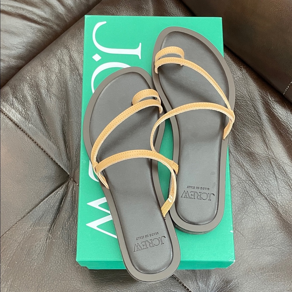 J. Crew Women's Black and Tan Sandals